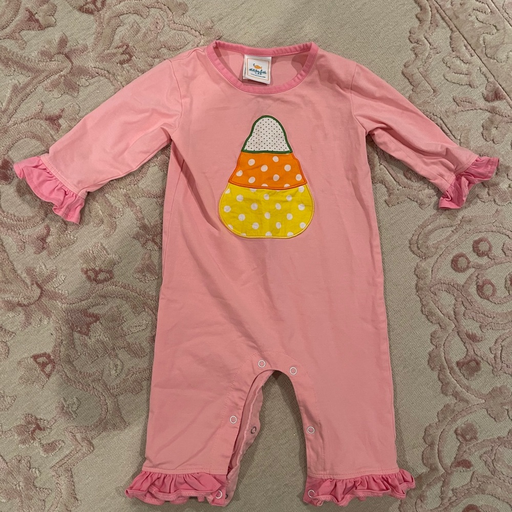 Baby Girl Candy Corn Romper